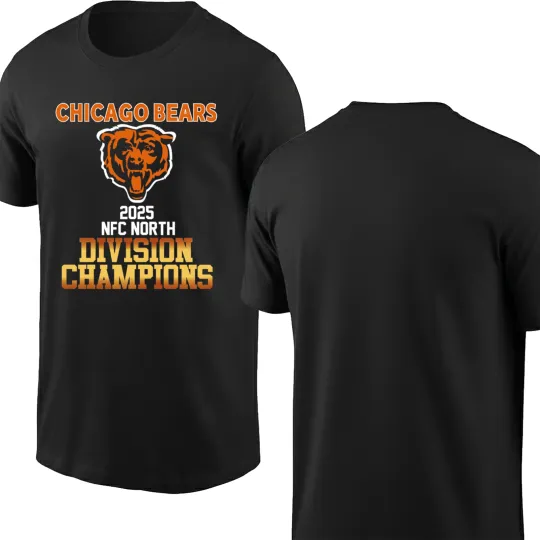 Discover Chicago Football 2025 N.F.C North Division Champions Men's TShirt - Gift For Fan