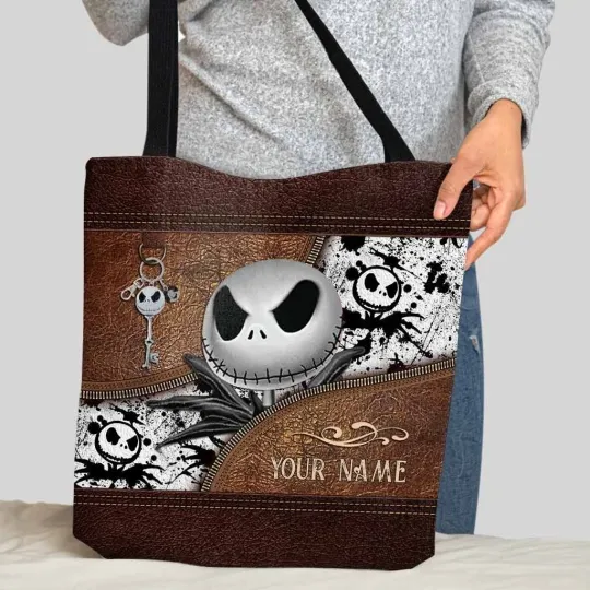 Jack Skellington Tote Bag, The Nightmares Bag Lovers Gift