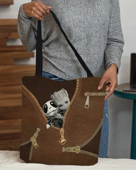 Jack Skellington Tote Bag, The Nightmares Bag Lovers Gift