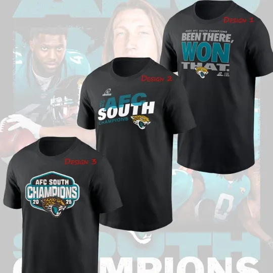 Discover HOT - Jacksonville Jaguars 2025 AFC South Division Champions One Side FREESHIP