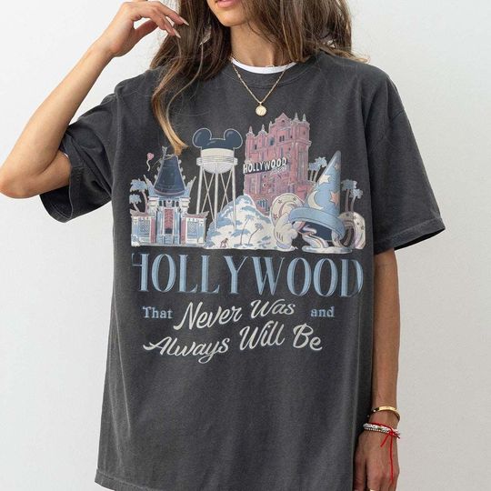 Discover Retro Disney Hollywood Studio Comfort Colors Shirt, Hollywood That Never Was And Always Will Be Shirt,Walt Disney World Family Trip 2026 Tee