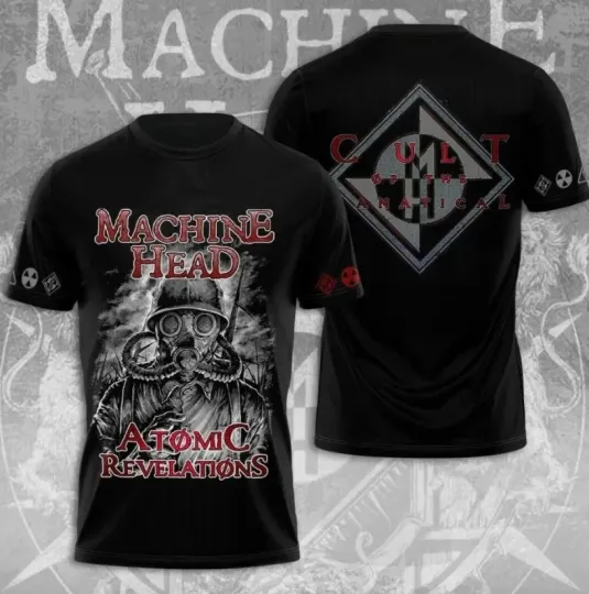 Discover Machine Head Rock Band 2025 Tour 3D T-Shirt