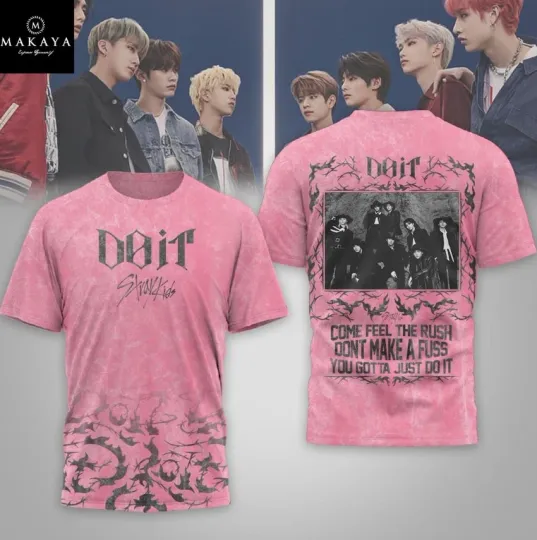 Discover Stray Kids Do It 2025 Come Feel The Rush 3D T-Shirt