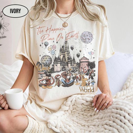 Discover Vintage Walt Disney World Shirt, Retro Disney Parks Tee, Mickey & Friends Magic Kingdom Shirt, EPCOT 1982 Disney Vacation Trip 2026 Shirt