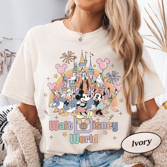 Discover Retro Disneyworld Comfort Colors Shirt, Mickey And Friends Shirts, Walt Disneyworld 2026 Shirt, Disney 2026 Trip Disney Vacation Tee