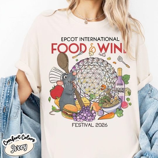 Discover Disney Epcot 2026 Shirt, Epcot Food & Wine Tee, Disney Epcot Matching Shirt, Disney Ratatouille Tee, Disney World Traveler Shirt