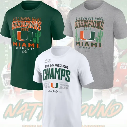 Discover Miami Football 2026 Fiesta Bowl Champions One Side For Fans