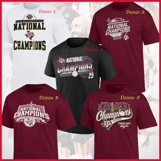 Discover Texas A&M Aggies 2025 Women's Volleyball National Champions All Design For Fans