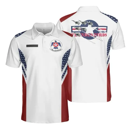 US Air Force Thunderbirds Polo Shirt, Father's day Gift Shirt