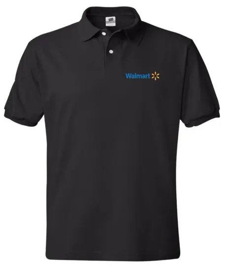 Walmart Logo Polo Shirt, Embroidered, Uniform