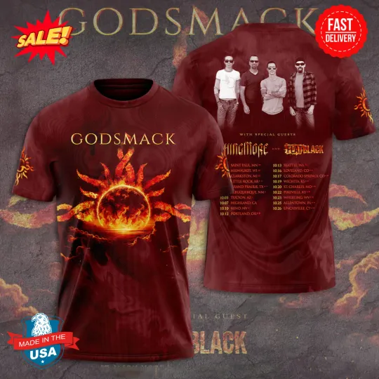 Discover GODSMACK Shirt 3D Tee Men Women