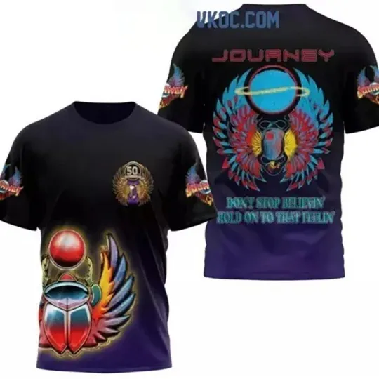 Discover Journey Band Music Tour 3D T-shirt