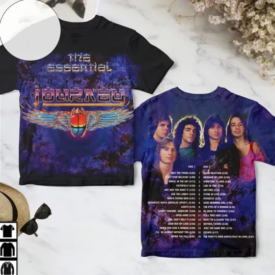 Discover The Essential Journey  Rock Band Music Tour Summer 3D T-shirt