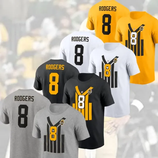 Discover Aa.ron Rodgers #8 Pittsburgh Football 1933 Throwback Player Name & Number S-5XL