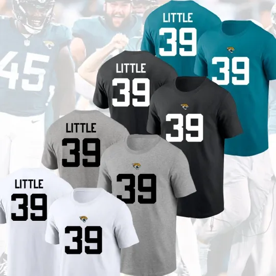 Discover Cam Little #39 Jacksonville Football 2025 Player Name & Number For Fans