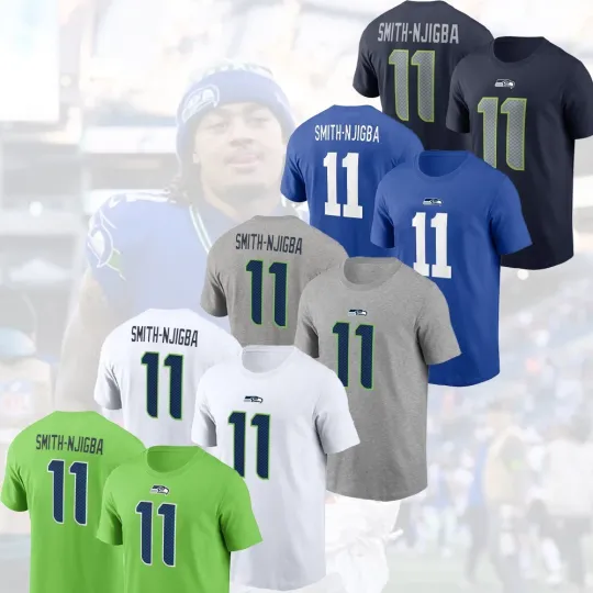 Discover Jaxon Smith-Njigba #11 Seattle Seahawks 2025 Player Name & Number For Fans