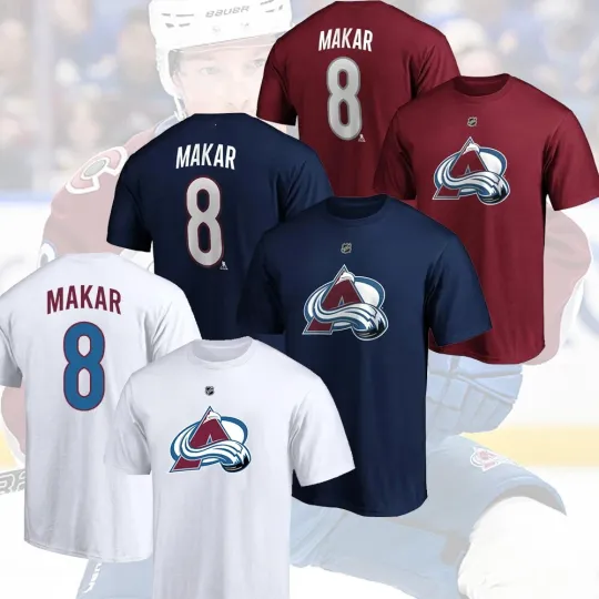 Discover Cale Makar #8 Colorado Avalanche Player Name & Number Gift For Fans