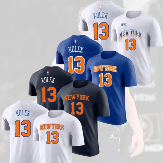 Discover Tyler Kolek #13 New York Knicks 2025 Player Name & Number S-5XL For Fans