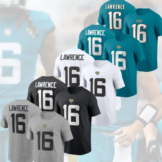 Trevor Lawrence #16 Jacksonville Football 2025 Player Name & Number S-5XL For Fan