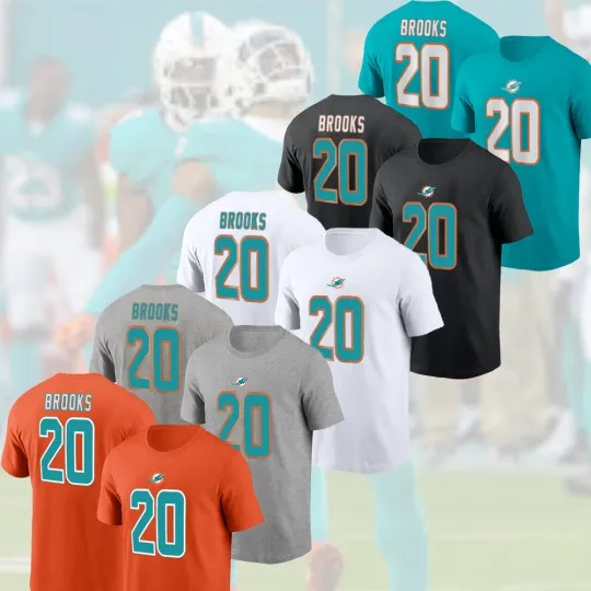 Discover Jordyn Brooks #20 Miami Football 2025 Player Name & Number S-5XL For Fans