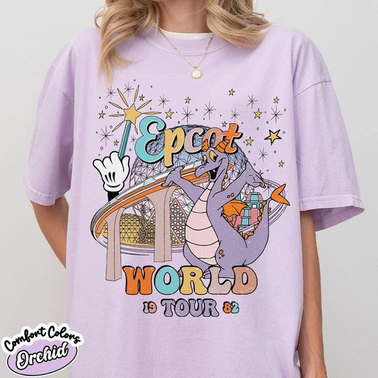 Discover Disney Epcot World Tour 1982 Shirt, Epcot Figment Tee, Disney Epcot 2026 Shirt, Disney Epcot Matching Shirt, Disney Vacation Shirt