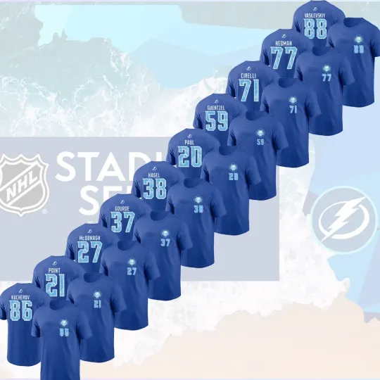 Discover NEW - Tampa Bay Lightning 2026 NHL Stadium Series Player: Kucherov, Vasilevskiy
