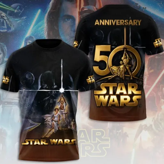 Discover Star Wars 50th Anniversary A New Hope T-shirt Size XS-6XL