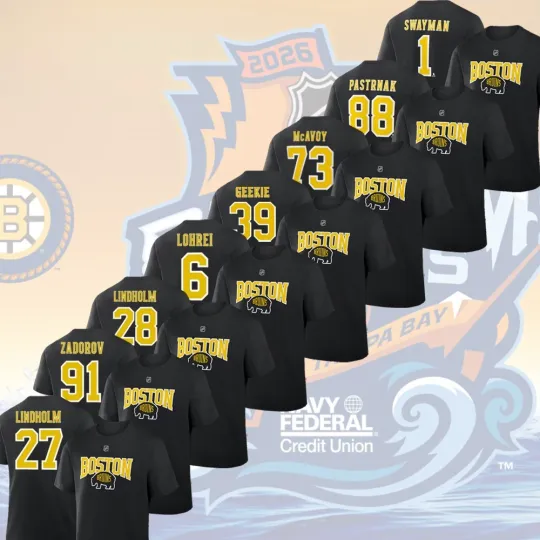 Discover Boston Bruins 2026 NHL Stadium Series All Player Name & Number: Pastrnak, Geekie