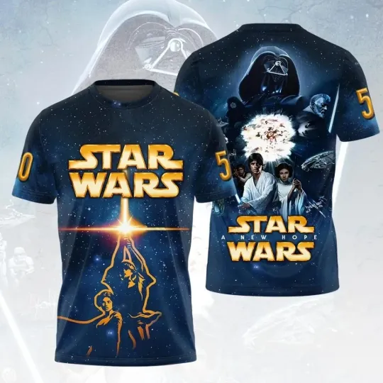 Discover Star Wars A New Hope 50th Anniversary T-shirt 3D Apparel All Size