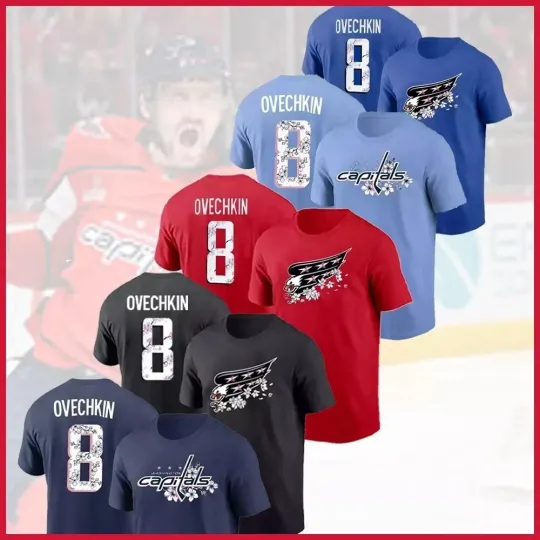 Discover Alexander Ovechkin #8 Washington Capitals Cherry Blossom 2025 Player