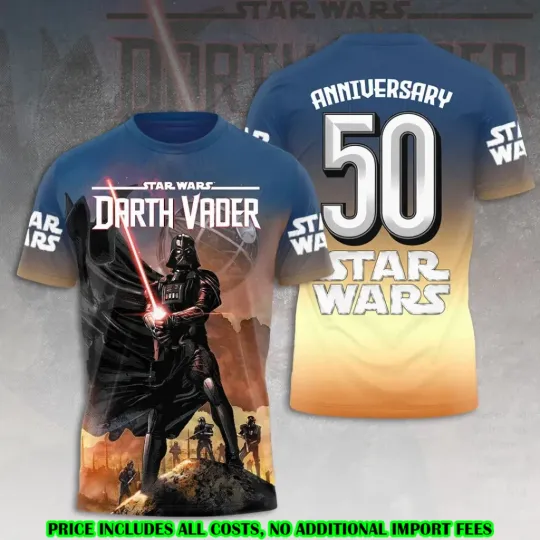 Discover Star Wars Darth Vader 50th Anniversary 3D T-Shirt