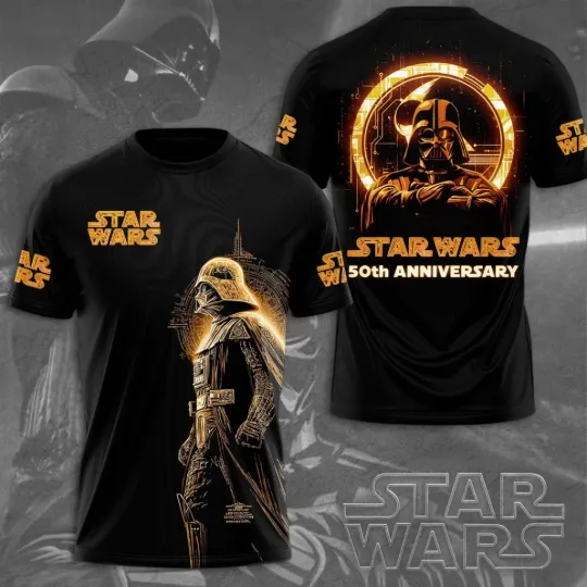 Discover Star Wars Darth Vader A New Hope 50th Anniversary 3D T-Shirt
