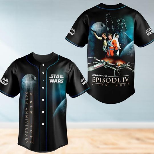 Discover Star Wars Episode IV A New Hope Baseball Jersey, Disney Movie Baseball Shirt, Galaxy Edge Shirt For Men Women Kid, Star Wars Fan Gifts
