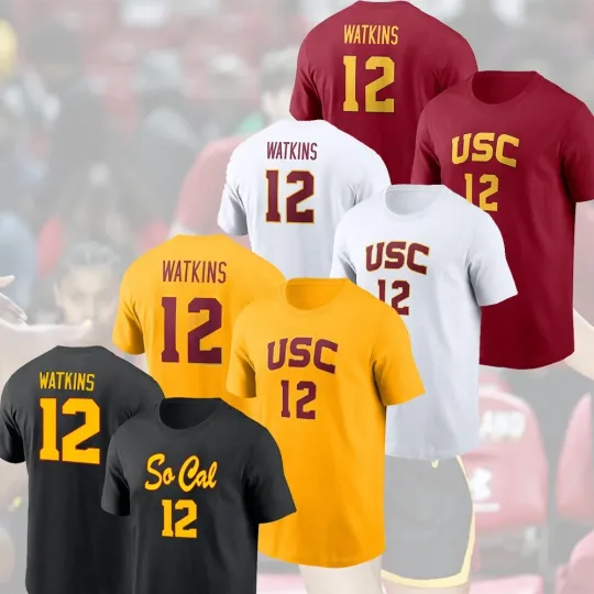 Discover JuJu Watkins #12 USC Trojan 2025 Player Name & Number Gift For Fans