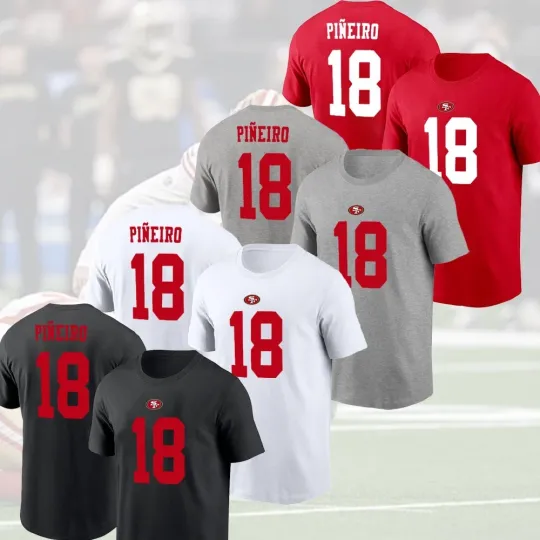 Discover Eddy Pineiro #18 San Francisco Football 2025 Player Name & Number For Fans