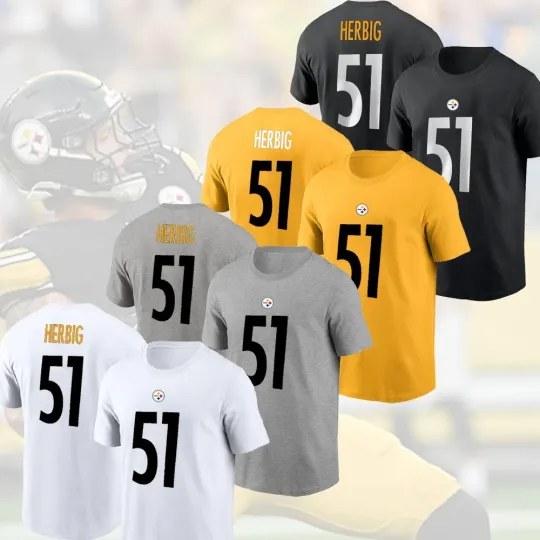 Discover Nick Herbig #51 Pittsburgh Football 2025 Player Name & Number S-5XL