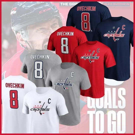 Discover Alexander Ovechkin #8 Washington Capitals Name & Number Gift For Fans