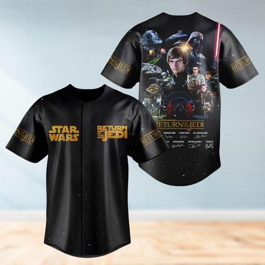 Star Wars Return of the Jedi Baseball Jersey, Disney Movie Baseball Shirt, Galaxy Edge Shirt For Men Women Kids, Star Wars Fans Gifts
