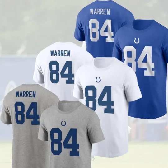 Discover Tyler Warren #84 Indianapolis Football 2025 Player Name & Number For Fans