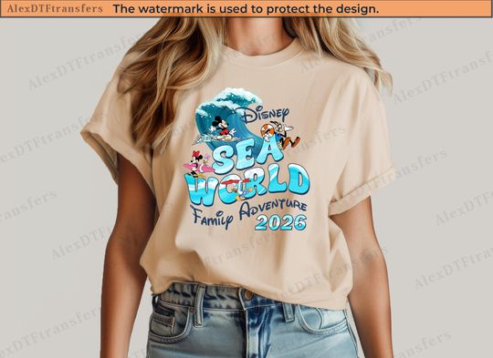 Discover Sea World Family Adventure 2026 Shirt, Disney Sea World Shirts, Disney Cruise T-shirt