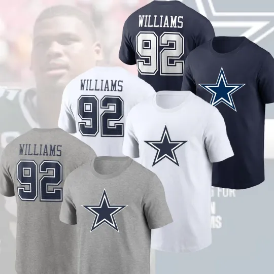 Discover Quinnen Williams #92 Dallas Football 2025 Player Name & Number For Fans