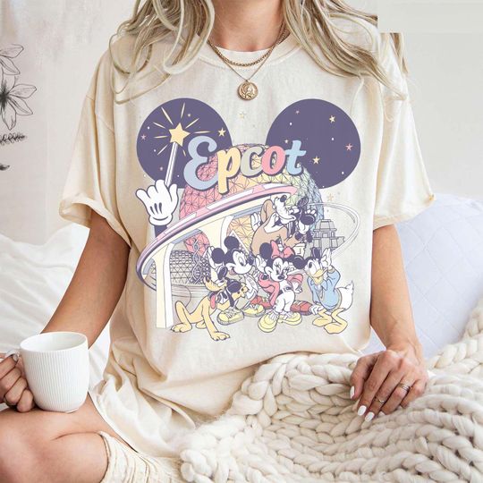 Discover Retro Disney Epcot 2026 Shirt, Disney Epcot Matching Shirt, Disney Family Matching Shirt, Disney Epcot Name Shirt, Disney World Traveler Tee