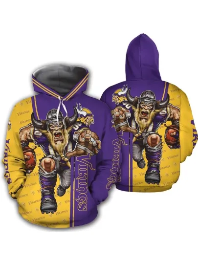 Discover Minnesota Football Vikingss Team 3D Hoodie