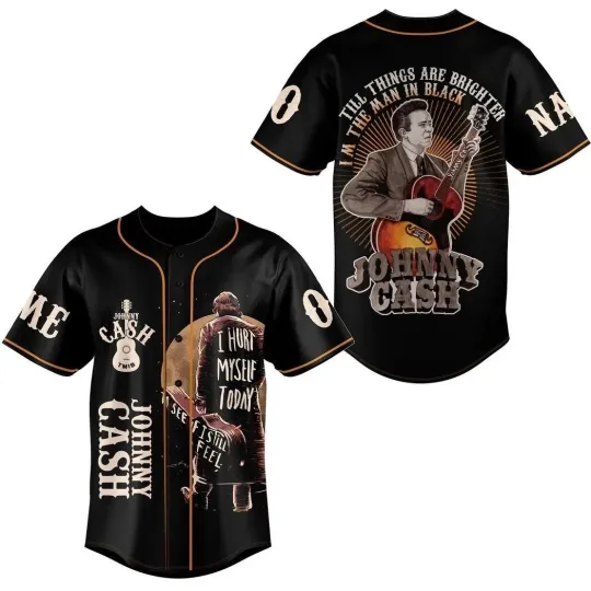 The Legend of Johnny Cash Custom Baseball Jersey Shirt 3D