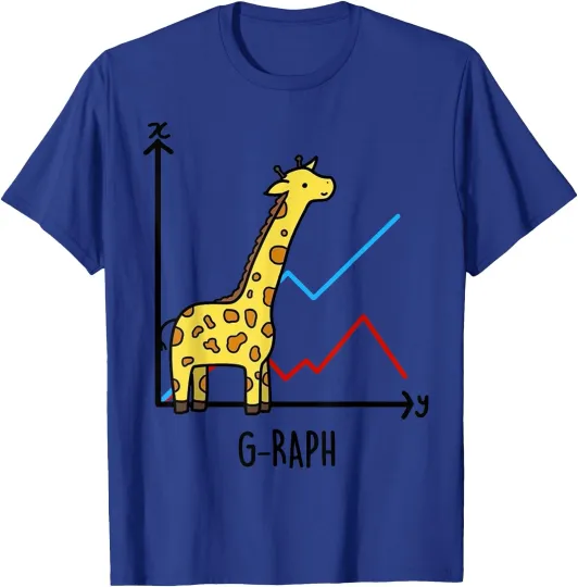 Discover Giraffe Mathematics Maths Geek Sarcastic Novelty Cool Funny T-Shirt