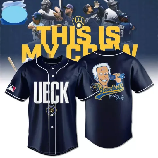 Baseball Bob Uecker Baseball Jersey 3D