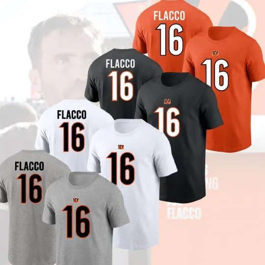 Discover Welcome Joe Flacco #16 Cincinnati Bengals 2025 Player Name & Number For Fans