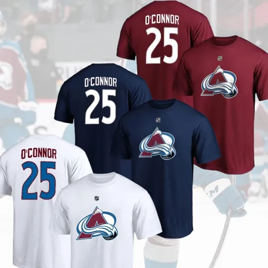 Discover Logan O'Connor #25 Colorado Avalanche Player Name & Number Fans