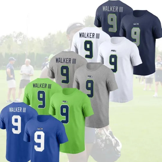 Discover Kenneth Walker III #9 Seattle Football 2025 Player Name & Number Fastship