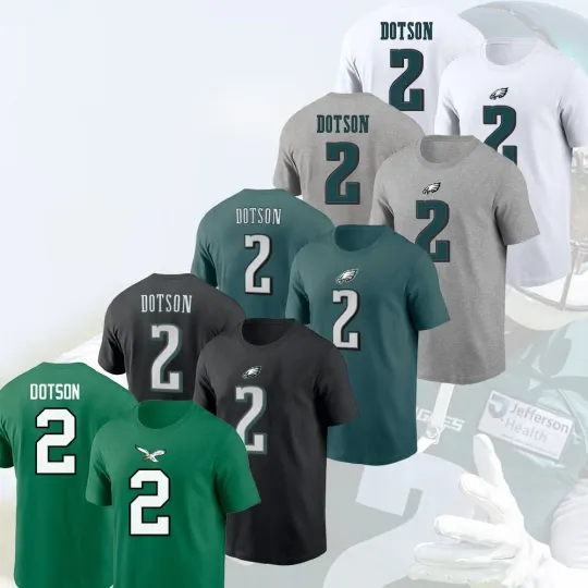 Discover Jahan Dotson #2 Philadelphia Football 2025 Player Name & Number For Fan